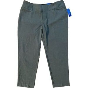 NWT Apt. 9 Women's Magic Waist Slimming Career Pants Charcoal Gray Size 16